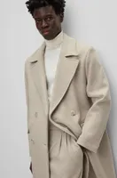 All-gender relaxed-fit coat wool