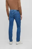 Vaqueros regular fit de cómodo denim elástico azul