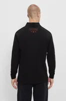 BOSS x NFL long-sleeved polo shirt with collaborative branding