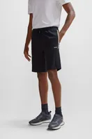 BOSS - Shorts with logo print Dark Blue