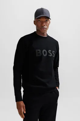 Cotton-blend sweatshirt with HD logo print