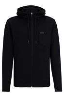 Cotton-blend zip-up hoodie with HD logo print