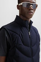 Water-repellent regular-fit gilet with down filling