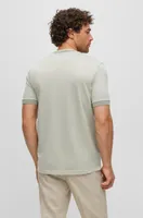 Micro-pattern T-shirt cotton and silk