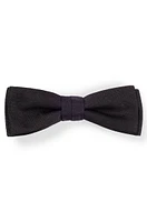 Italian-made bow tie in silk jacquard