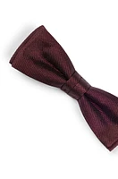 BOSS - Italian-made bow tie in silk jacquard - Dark Red