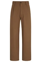 Relaxed-fit trousers stretch-cotton twill