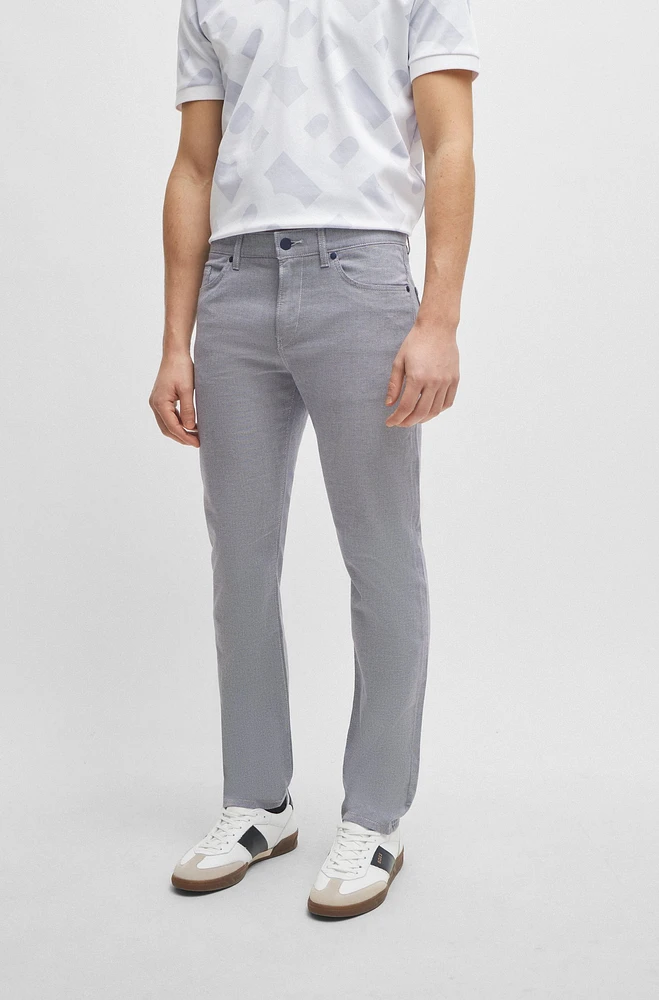 Slim-fit jeans two-tone stretch denim