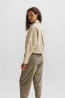 Relaxed-fit jacket stretch-cotton twill