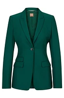 Slim-fit jacket virgin-wool twill