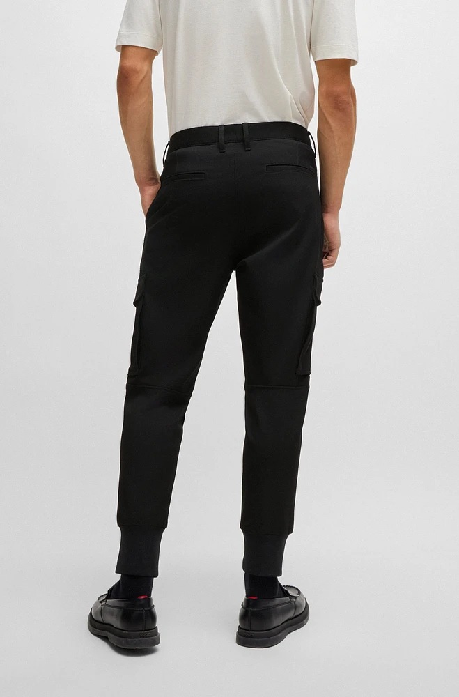 Slim-fit trousers stretch gabardine