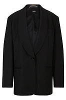 Oversize-fit jacket virgin-wool twill