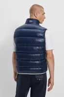 BOSS x NFL water-repellent padded gilet with collaborative branding