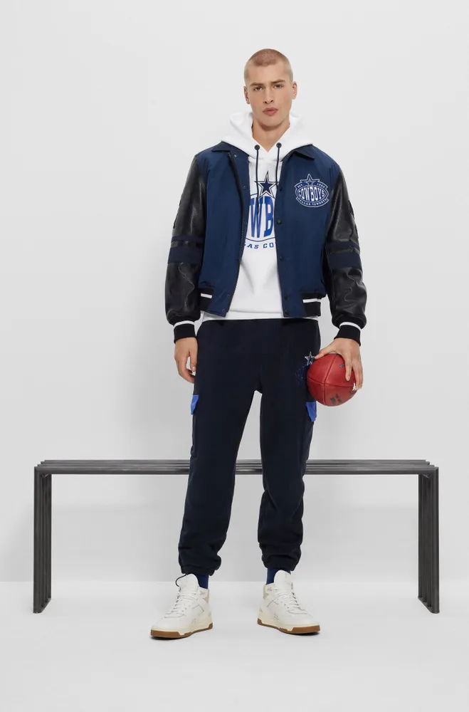 BOSS - BOSS x NFL water-repellent bomber jacket with collaborative branding