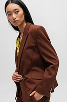 Regular-fit jacket stretch twill