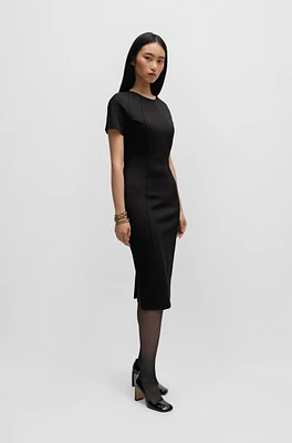 Short-sleeved business dress stretch fabric