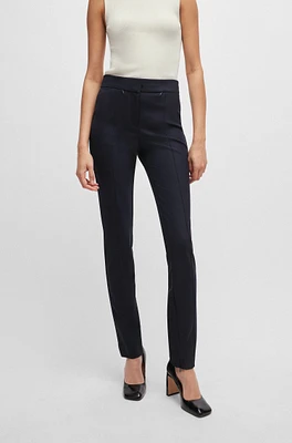 Extra-slim-fit trousers quick-dry stretch cloth