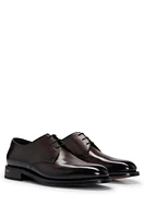 Italian-made Derby shoes burnished leather