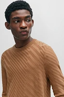 Graphic-jacquard sweater a virgin-wool blend