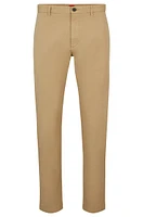 Slim-fit trousers stretch-cotton gabardine
