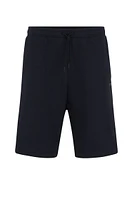 Stretch-cotton regular-fit shorts with sandwich logo