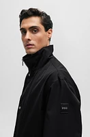 BOSS - Regular-fit jacket with high collar Black