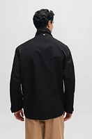 BOSS - Regular-fit jacket with high collar Black