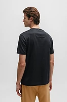 Structured-cotton T-shirt with mercerized finish