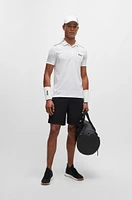 BOSS x Matteo Berrettini slim-fit polo shirt with signature stripes