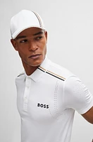 BOSS x Matteo Berrettini slim-fit polo shirt with signature stripes