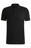 Cotton-piqué slim-fit polo shirt with tonal logo