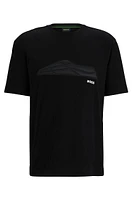 Cotton-jersey regular-fit T-shirt with tonal artwork