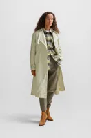 Relaxed-fit jacket checked fabric with patch pockets