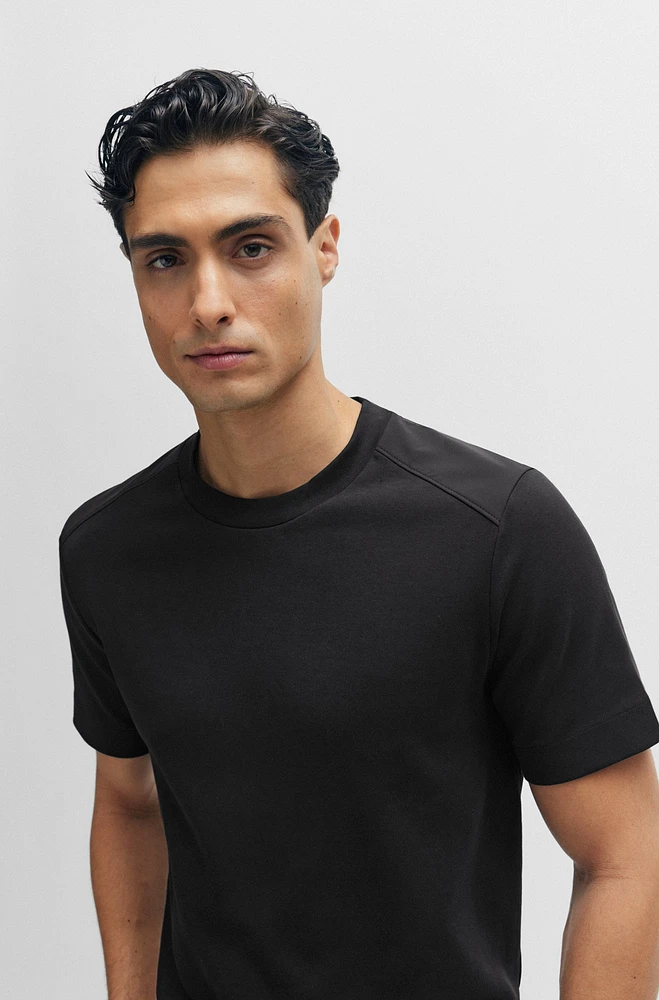 Regular-fit T-shirt mercerized stretch cotton