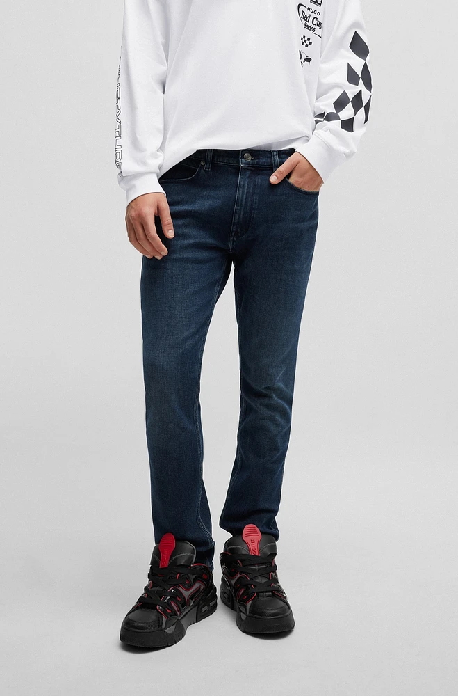 Extra-slim-fit jeans blue super-soft denim