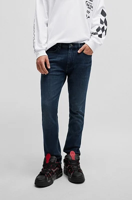 Vaqueros extra slim fit de denim azul supersuave