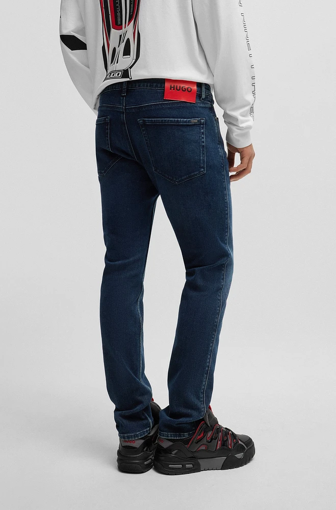 Vaqueros extra slim fit de denim azul supersuave