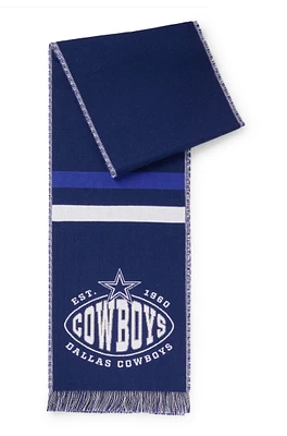 BOSS x NFL logo scarf with Dallas Cowboys branding