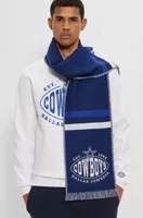 BOSS x NFL logo scarf with Dallas Cowboys branding