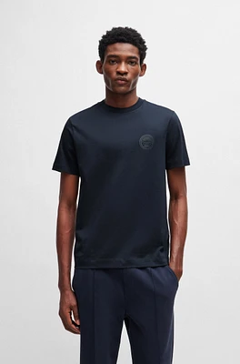 Camiseta Porsche x BOSS slim fit de algodón mercerizado con detalle especial la marca