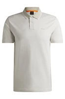 Relaxed-fit polo shirt Oxford-piqué cotton