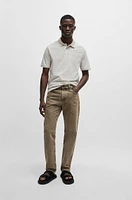 Relaxed-fit polo shirt Oxford-piqué cotton