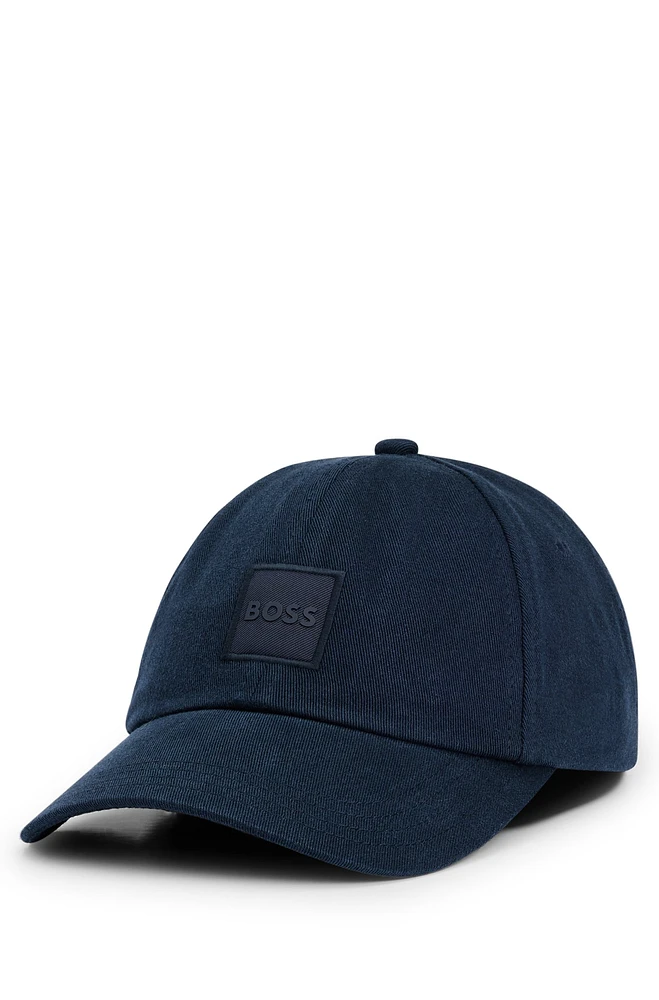 BOSS Cotton-twill cap with tonal logo patch