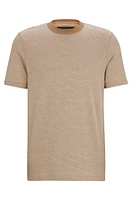 Bubble-structure T-shirt cotton and cashmere