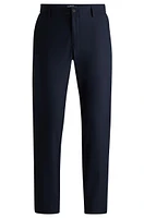 Slim-fit trousers micro-patterned performance-stretch fabric