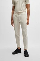 Tapered-fit trousers easy-iron stretch poplin