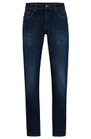 Slim-fit jeans blue Italian cashmere-touch denim