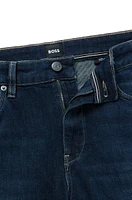 Slim-fit jeans blue Italian cashmere-touch denim