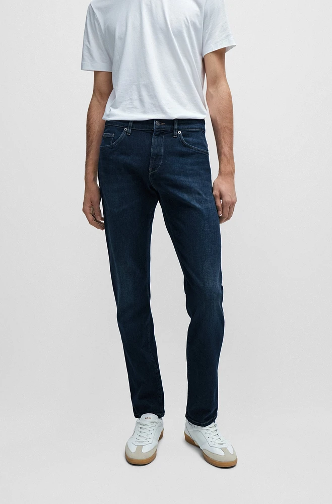 Slim-fit jeans blue Italian cashmere-touch denim