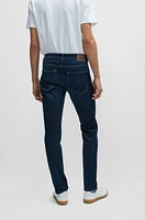 Slim-fit jeans blue Italian cashmere-touch denim